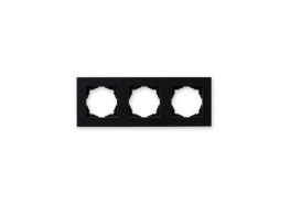 Рамка Егона тройна черна