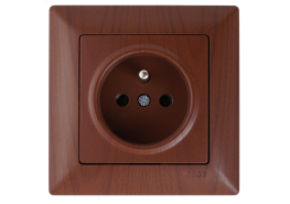 Контакт UPS Visage тъмен махагон