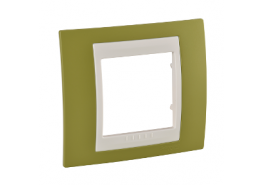 Рамка единична Unica яркозелена/слонова кост ДО ИЗЧЕРПВАНЕ НА КОЛИЧЕСТВАТА