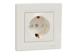 Контакт Шуко със детска защита Asfora крем