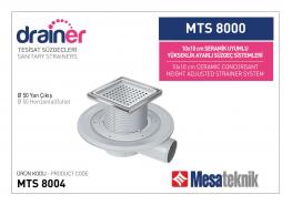 Сифон рогов MESA &Oslash;50 100ммх100мм за плочка