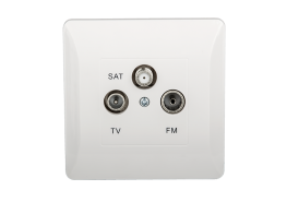 Контакт TV+FM+SAT БЯЛ EL0668 SPLENDOR