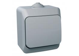 Ключ единичен схема 1 сив открит монтаж WDE000610