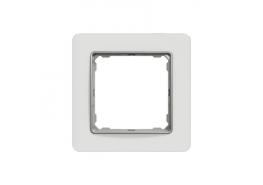 Единична декоративна рамка стъклена бяла SDD360801