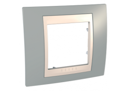 Рамка единична Unica светло сива/слонова кост ДО ИЗЧЕРПВАНЕ НА КОЛИЧЕСТВАТА