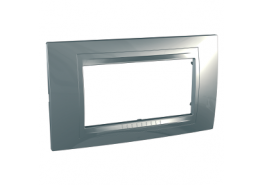 Рамка 4 модула Unica Allegro сребро