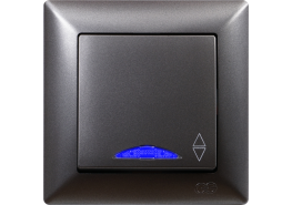 Ключ девиатор светещ схема 6 Visage тъмносив