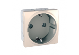 Контакт за вграждане 16A 250VAC Шуко механизъм Unica слонова кост ДО ИЗЧЕРПВАНЕ НА НАЛИЧНОСТИТЕ
