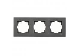 Рамка Егона тройна тъмно сива