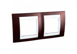 Рамка двойна Unica Plus теракота/бяла  ДО ИЗЧЕРПВАНЕ НА КОЛИЧЕСТВАТА