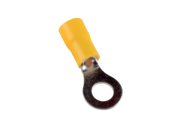 Кабелна обувка изолирана жълта 4-6мм2 отвор 6мм/цена за 100бр пакет/