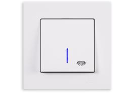 Ключ стълбищен светещ Eqona бял