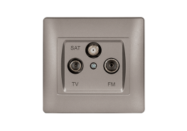 RHYME ТV+FM+SAT КОНТАКТ СИВ, МЕТАЛИК