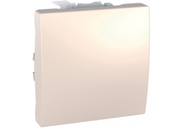 Ключ кръстат схема 7 10А двумодулен механизъм Unica слонова кост