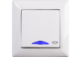 Ключ стълбищен светещ Visage бял