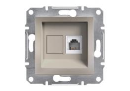 Телефонна розетка RJ11 Asfora бронз