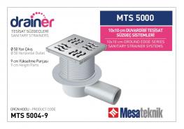 Сифон рогов MESA &Oslash;50 100ммх100мм с воден затвор