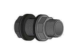 ПВЦ Адаптор за резервоар дълъг с външна резба ф40