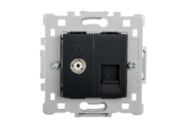 КОНТАКТ TV(ЖЕНСКИ)+RJ45 ЧЕРЕН EL1645 SPLENDOR