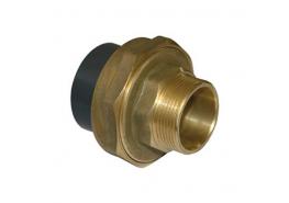 ПВЦ Холендър метален с външна резба за лепене към ПВЦ ф20 x 1/2" UH