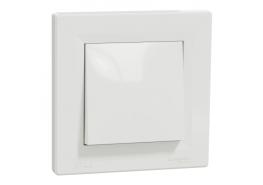 Ключ единичен схема 1 Asfora бял IP44