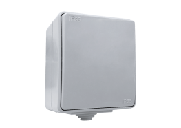 БУТОН ОТКРИТ МОНТАЖ IP65 СИВ