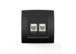 CITY КОМПЮТЪРЕН КОНТАКТ RJ45- ДBОЕН АНТРАЦИТ