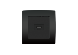 CITY HDMI РОЗЕТКА АНТРАЦИТ