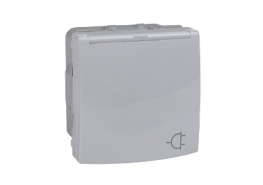 Контакт единичен за вграждане шуко 16A 250VAC Unica  ДО ИЗЧЕРПВАНЕ НА КОЛИЧЕСТВАТА