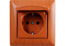 Контакт с капак Visage светъл махагон