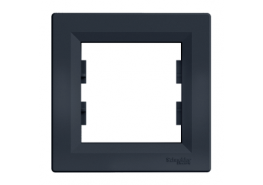 Рамка единична Asfora антрацит