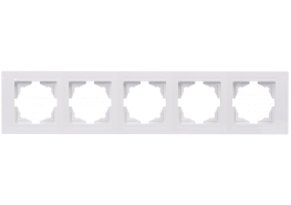 Рамка петорна хоризонтална Visage бяла