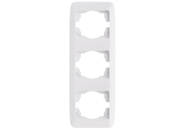 Рамка тройна вертикална Fantasy бяла