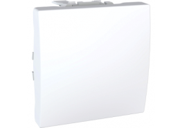 Ключ лихт бутон 10A 250VAC Unica бял