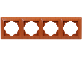 Рамка четворна Visage светъл махагон