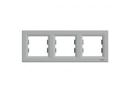 Рамка тройна хоризонтална Asfora алуминий
