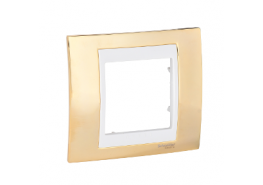 Рамка единична Unica злато/слонова кост ДО ИЗЧЕРПВАНЕ НА НАЛИЧНОСТИТЕ