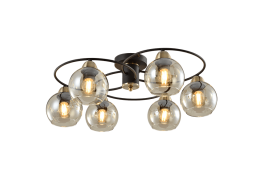 Полилей JAY 6xE27 черен бронз