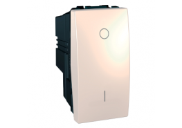 Ключ двуполюсен 16А едномодулен механизъм Unica Слонова кост ДО ИЗЧЕРПВАНЕ НА НАЛИЧНОСТИТЕ