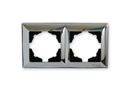 Рамка двойна Visage хром Deluxe