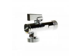 Кран сферичен ъглов 1/2"-3/4" с филтър Fornara