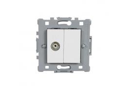 Телевизионна розетка бяла SPLENDOR