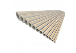 Полипропилен тръба ф40 фибростъкло PN25 (топла вода) 3 метра / цената е за метър