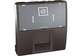 Механизъм компютърна розетка 2модулна Графит MGU3.471.12