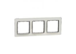 Тройна декоративна рамка стъклена бяла SDD360803