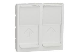 Двойна розетка RJ45 без конектор 2 модулна NU942018