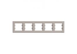 Рамка петорна хоризонтална Asfora бронз