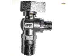 Кран сферичен ъглов тежък модел 1/2"-1/2"