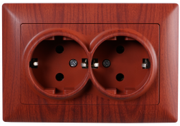 Контакт двоен Visage череша