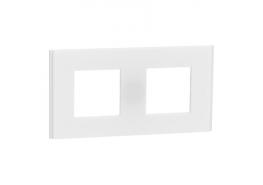 Двойна рамка New Unica Deco, бял мат